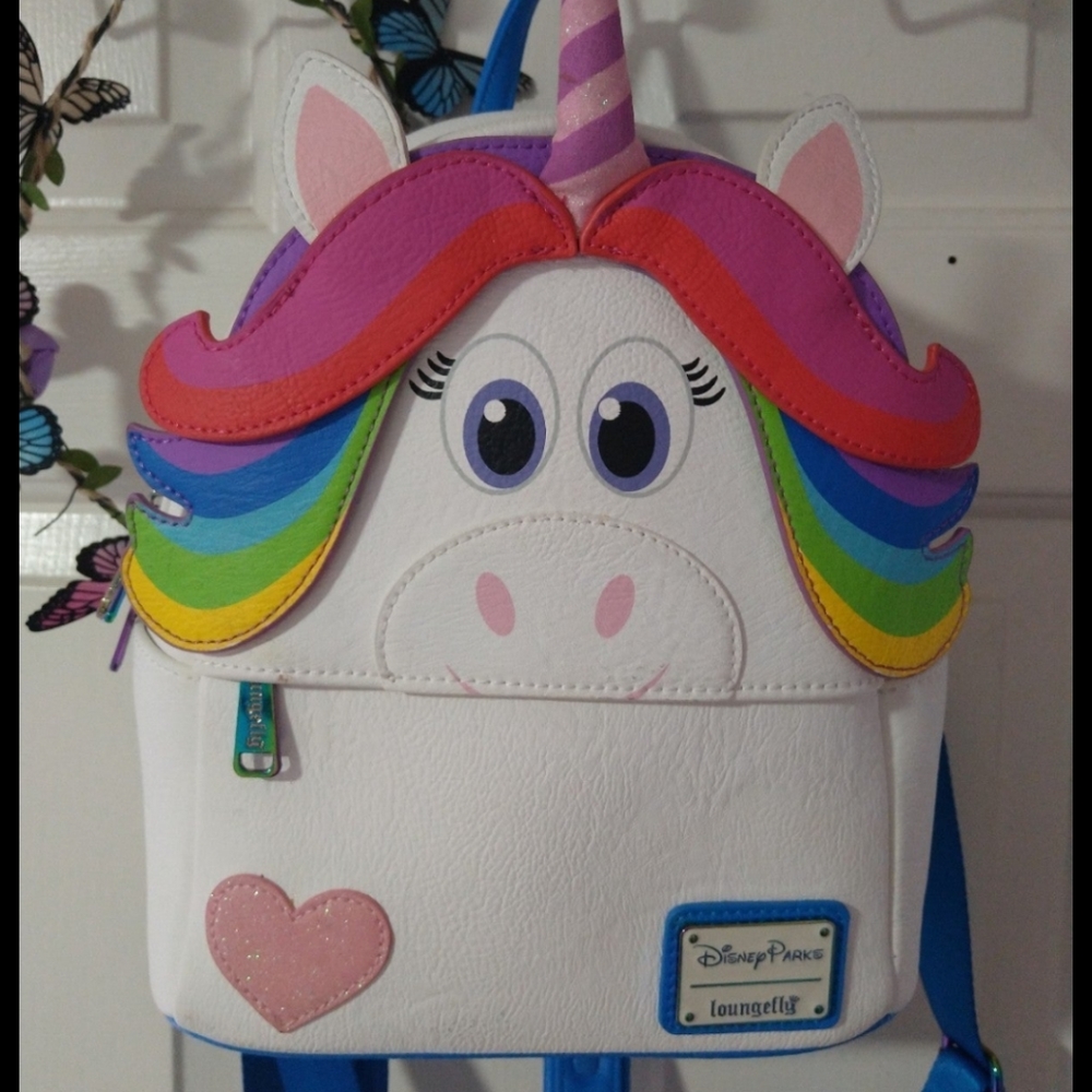 Lounge Fly Mini Backpack Disney Rainbow Unicorn from inside Out movie.